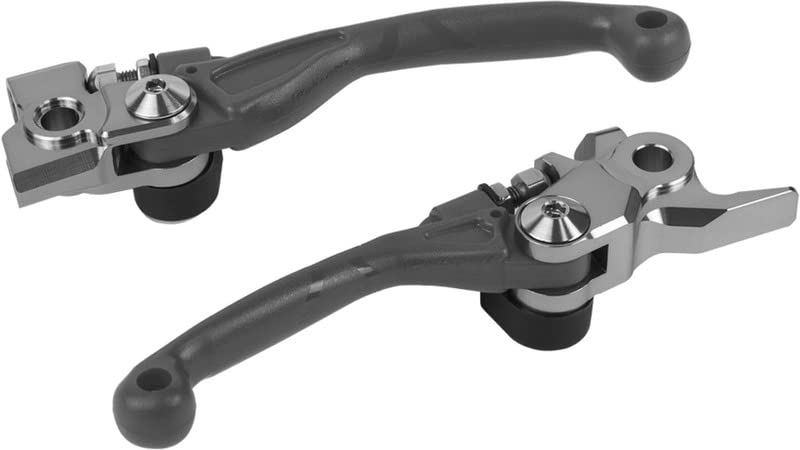 POLISPORT Klappbare Brems- & Kupplungshebel – CNC-Aluminium – F�r HUSQVARNA & KTM – In Wei�