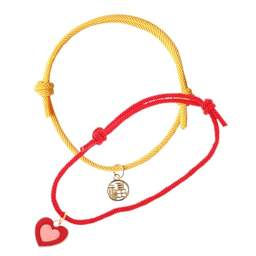 UPKOCH 2pcs Stylish Jewelry with Heart Pendant for Small Dogs and Cats Comfortable Fit for Fashionable Pet Accessories