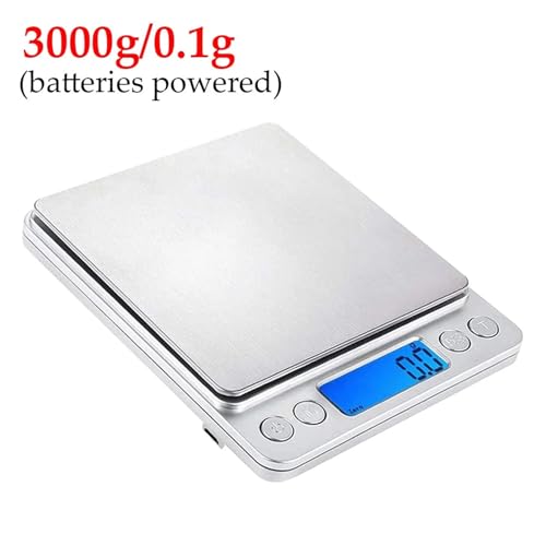 Báscula digital pequeña con precisión 0.01g 2kg/3kg/500g miniatura 2