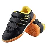 LA SEGURIDAD ES LO PRIMERO: esta elegante playeras niño velcro y bambas futbol sala proporciona una excelente tracción y durabilidad para los niños. Evita lesiones accidentales al jugar y practicar deportes.