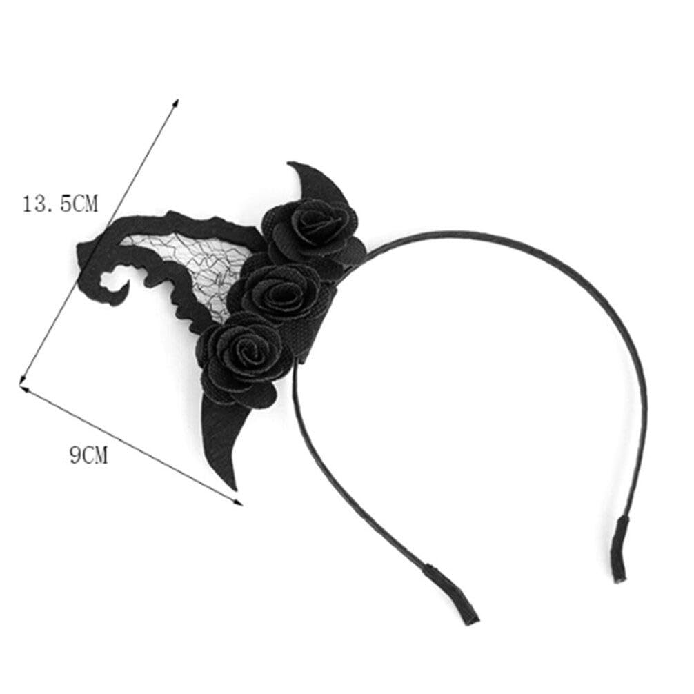 FRCOLOR Halloween Headband Small Witch Hat Headband Witch Hat Hair Band Witch Costume Headwear Witch Hair Accessories for Halloween Party Performance - Image 2