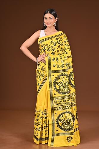 Ramshyam Collection yellow pure silk saree in pure silk – image 3