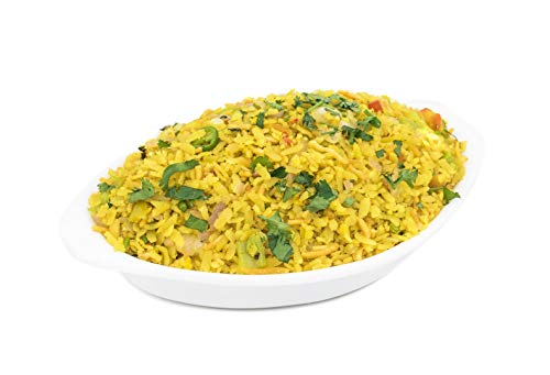 Aiva Poha (Powa) Medium-Cut (Flattened Rice) 2Lb (32Oz) Bulk | All Natural, Salt-Free | Vegan | Indian Origin | Non Gmo (Thin Poha Medium Cut) #TOP1