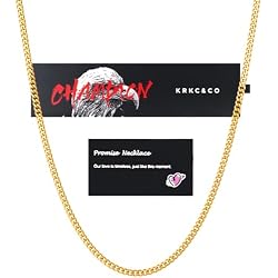 KRKC&CO Silver Cuban Link Chain for Men, Gift for Him Husband Dad, 925 Sterling / 24K Gold Plated and 316l Stainless Steel Base, 3/5mm Miami Necklace Jewelrys, Cadena de Plata