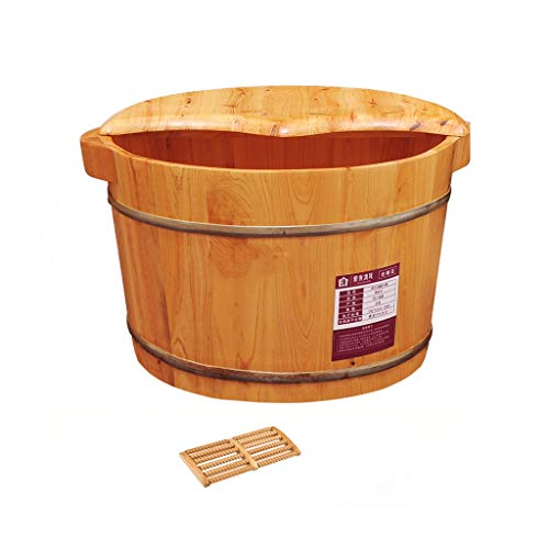 Spa para pies de madera para remojar y masaje miniatura 1