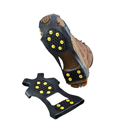 Generisch Spikes für Schuhe Winter schuhspikes zum überziehen schuhspikes zum überziehen schneeketten antirutsch eiskrallen glatteis Schutz schneeketten Spikes für Schuhe
