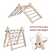 Joyspirit 3 PCS Toddler Indoor Climbing Toy, Wooden Gym Playset, Playground Jungle Gym, Baby Triangle Folding Climbing for Climbing & Sliding