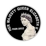 Queen Elizabeth II GedenkBrosche | Gedenk-SouvenirBrosche Trauer um Königin Ihre Majestät Königin Elizabeth II. 1926-2022 Brosche zum Sammeln von Medaillen | Queen Souvenir Coin Collection Geschenke