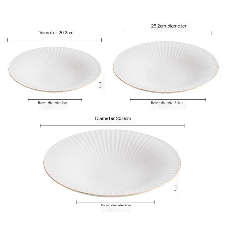 Naczynia obiadowe w kształcie kwiatów Phnom Penh Ceramiczny mały talerz na zupę talerz na zupę talerz do sałatek talerze Molecular Cooking Specialty Tableware Smooth Dinner Plate (A 10 cali)