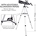 ESSLNB Astronomy Telescope 40080 Telescope for Adult with 10X Phone Adapter Adjustable Tripod 3X Barlow Lens Carrying Case and Moon Filter
