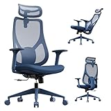 ⚙️ULTRA STABLE : La base à 5 branches en nylon avec roulettes en PU de 60mm garantit stabilité et silence, tout en protégeant vos sols. Le vérin à gaz classe 3 permet un réglage fluide de la hauteur d’assise (44,8–54,6cm) - pour durer et s’adapter à vos besoins les exigeants.