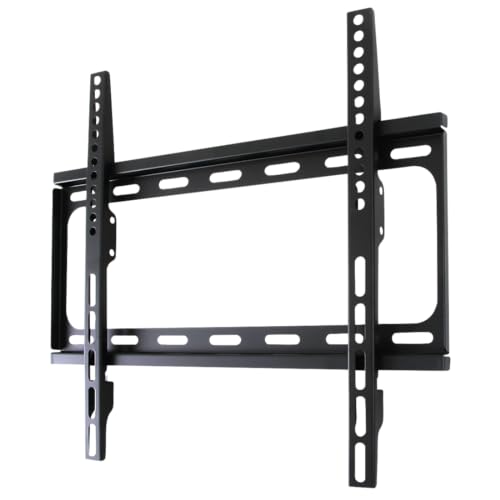 Hama TV Wandhalterung (32-65 Zoll TV Halterung für Fernseher bis zu 35 kg, max. VESA 400x400, Feste Fernseh Wandhalterung inkl. Fischer Dübel & Montageanleitung) schwarz