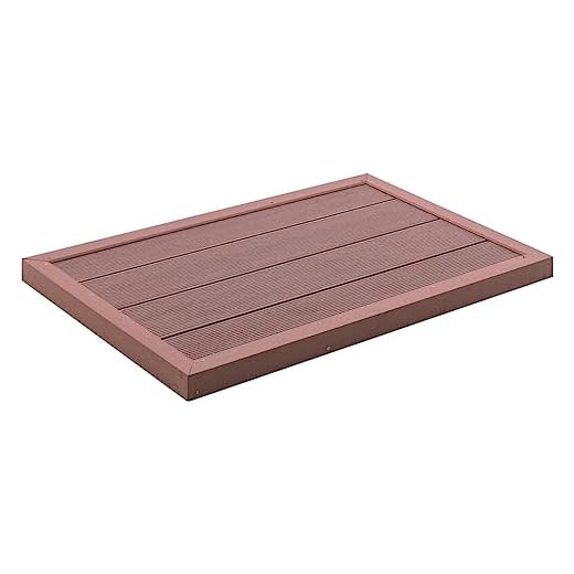 Vidaxl Panel Suelo Para Ducha Solar Tablero Felpudo Porche Piscina Jardín Patio Exterior Baño Balcón Decoración Comedor Pasillo Wpc Marrón