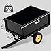 【10 Cu.Ft.丨500lbs Capacity丨Removable Tailgate】 Heavy Duty ATV Trailer Tow Behind Steel Dump Cart, Yard Garden Trailer with All Terrain Tires for Lawn Mower, Tractor