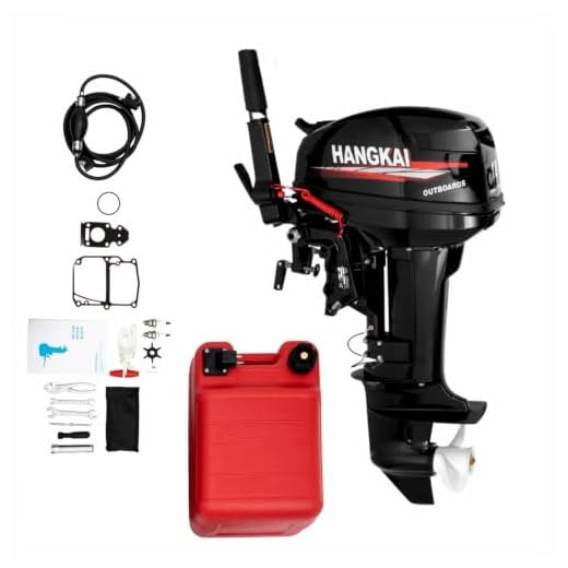 LIWBYYG 2 Stroke 18HP Outboard Motor, 246CC Fishing Boat Kayak Engine Short Shaft Fishing Boat Engine Outboard Motor Kit with Water Cooling System & CDI Ignition(5500RPM)