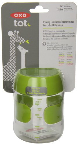 Copo Treinamento Plástico, 210 ml, OXOtot, Verde