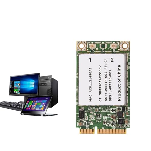 Tarjeta de Doble Banda -pcie -WiFi para Tasa de Transmisión de 300 MBIT/S para Velocidad Rápida, 2.4 G + 5 G de Tecnología Inalámbrica para una Amplia Cubierta, Adecuada para