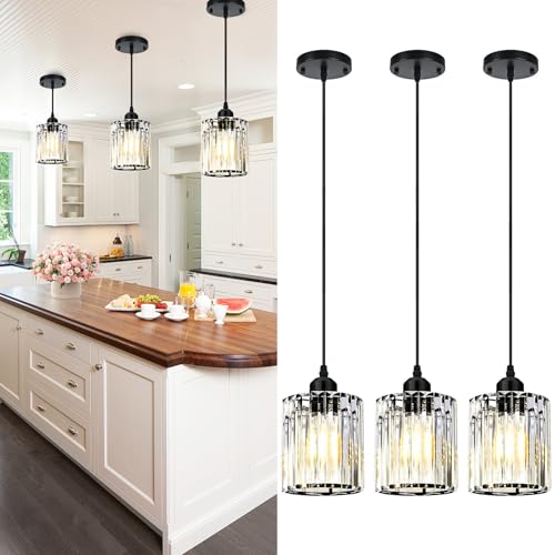 WKWKTOTO 3-Piece Pendant Lights Kitchen Island, Elegant Modern Island Lights