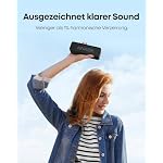 Anker SoundCore Kompakter Bluetooth Lautsprecher, 24 Stunden Wiedergabe, Intensiver Bass, Integriertes Mikrofon, kompatibel mit iPhone, iPad, Samsung, Nexus, HTC und mehr (in Schwarz) – Bild 4