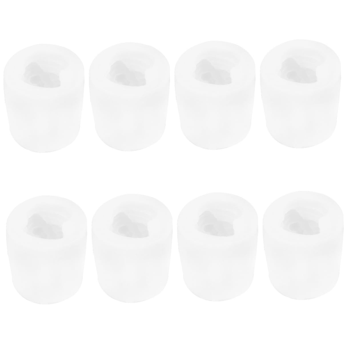 SEWACC 8piezas Molde De Silicona Para Velas Aromáticas De Navidad Diseño De Papá Noel Para Manualidades y Decoración Festiva