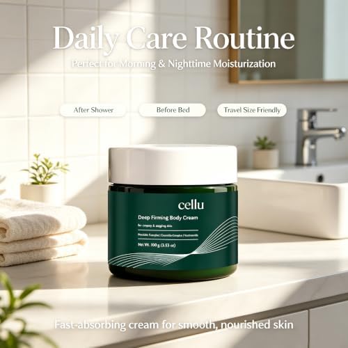 Tdips Cellu Deep Firming Body Cream, Firming Body and Neck Cream, Containing Hyaluronic Acid and Plant Essential Oils, Intense Hydration for Smoother-Looking Skin — view 6