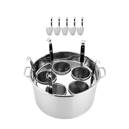 Marmite à vapeur multifonctionnelle en inox avec panier cuiseur de légumes et pâtes