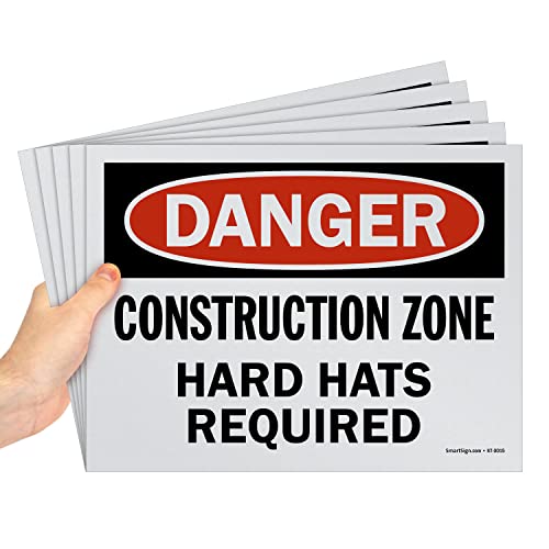 Panneau Danger Construction Zone en polystyrène de 10 mm sérigraphié durable
