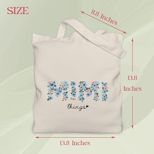 Bolso tote floral para madres con bolsillo interior miniatura 4