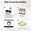 Smart Egg Cooker with Auto Shut, Ultimate Stainless Steel Egg Cooker, Electric Rapid Egg Boiler for 6 Eggs, for Hard/Soft/Medium Boiled, Poached, Scrambled (1pcs)