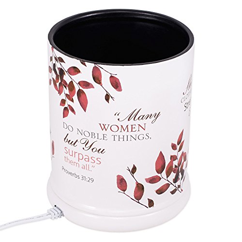 Elanze Designs She Is More Precious Than Rubies Proverbs 31 Woman Ceramic Stone Electric Large Jar Candle Warmer #TOP3