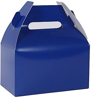 Balsa Circle 25 Royal Blue Tote Gift Boxes Party Treats Favor Holders Wedding Birthday Events Reception Catering Home Decorations Supplies