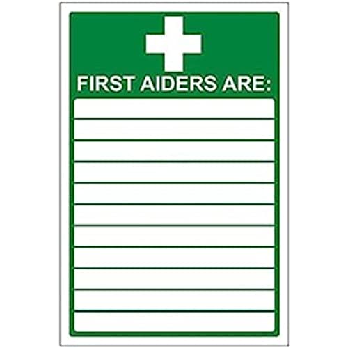 Image of Eco Friendly First Aid General - First Aiders Are - 150 X 200mm