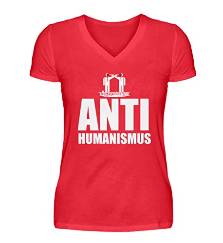 T-shirt anti-humanisé col en V fini les hauts basiques en M