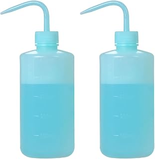 2Pcs Tattoo Wash Bottle- HOOMBOOM 500ml | 16oz Water Squirt Bottle Succulent Watering, Safety Rinse Bottle Watering Tools for Medical Succulent Cleaning Washing Bottle Blue