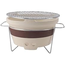 Clay Charcoal Stove,Indoor Outdoor Chinese Clay Grilling Stove Hibachi Grill Barbecue Stove BBQ Charcoal Stove Tea Making Stove for Home Camping Cooking Accessories