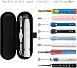 YSTrillion Elektryczne pudełko na szczoteczki do zębów, uniwersalne etui, kompatybilne ze statywem, przenośne etui do przechowywania w domu, podróży służbowych (czarno-białe)