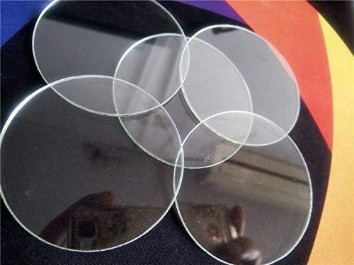 Dia 42Mm X 2Mm Glass Lens For Replacement Flashlight Glass Lens 5Pcs/Lot, White #TOP7