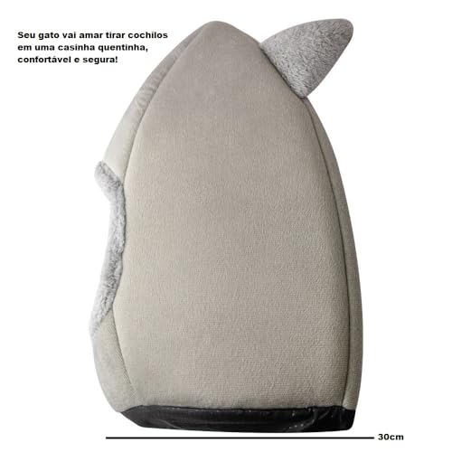 Caminha Iglu Gato Cachorro Cama Pet Toca Dobrável Lavável Algodão Tam G