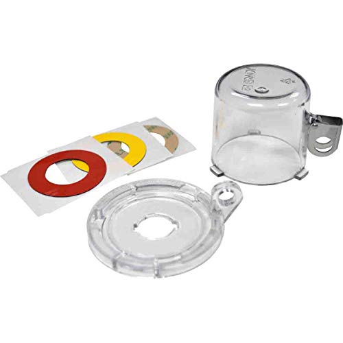 Brady 139793 16mm Push Button Lockout Device, Standard, Transparent, 63.5mm x 50.80mm x 64mm x 63.5mm