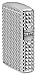 Zippo Lighter: Armor MultiCut Geometric Diamond Design - High Polish Chrome 48880