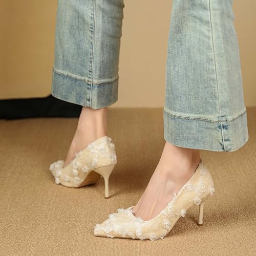 Sandale femme ete mules à talons bout pointu mode chic - 4