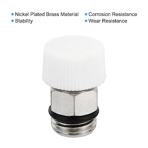 PATIKIL 1/4" BSP Male Thread Manual Radiator Air Vent Valves - Image 4