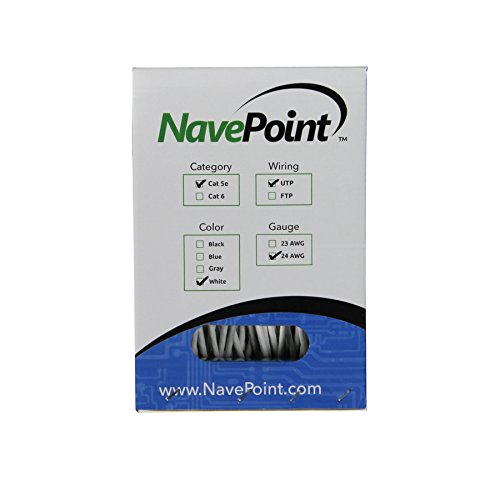 Cable Ethernet CAT5e UTP NavePoint 152.4 m Blanco miniatura 2