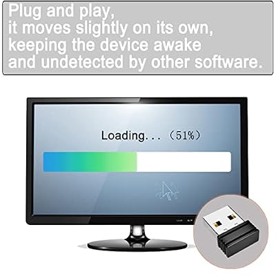 Undetectable Mouse Jiggler Shaker USB Mouse Mover for Computer Laptop, Automatic Mini Mouse Shaker Driver-Free Mouse Movement Simulator Keep Computer Awake, Plug-and-Play