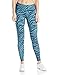 Skechers Active Women's Bold Ankle Legging, Dress Blues/Peacock Lace Tiger Print, Small