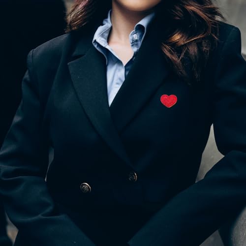 Image of Heart Brooches for Women Rhinestone Crystal Heart Brooch Pin Gift for Wife Girlfriend