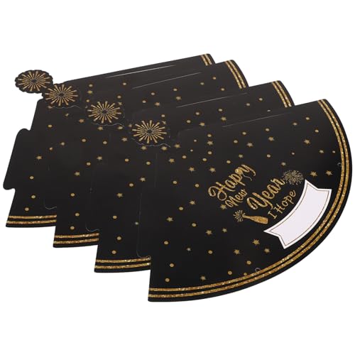 Toddmomy 4 Piezas Unidades Sombreros Cono Papel para Fiesta Año Decorativos Accesorios para Celebración Familiar y Eventos Festivos