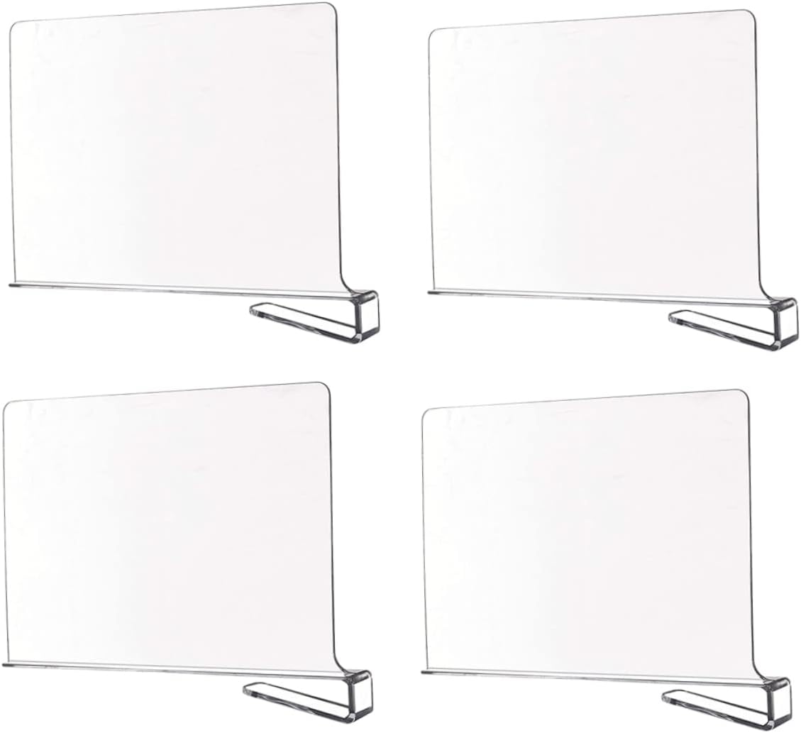 4pcs Wardrobe Divider Shelf Divider Organizer for Closet Closet Organization