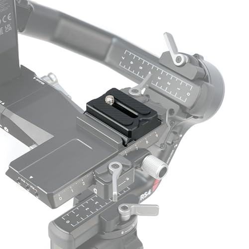 Image of FocusFoto Upper Quick Release Baseplate QR Plate for DJI Ronin RS3 Mini & RS4 Mini Gimbal Stabilizer, Compatible with RS2 RSC2 RS3 Pro RS4 Pro Arca-Swiss Standard Camera Tripod Ballhead
