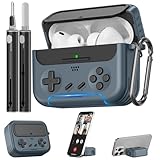 Inesore for Airpods Pro 3 Case Cover with Cleaner Kit,with Lock for Airpod Pro 3 (2025),Classic Cool Funny Game Console Hard Air Pods Pro 3 Case for Men Boy(Black)
